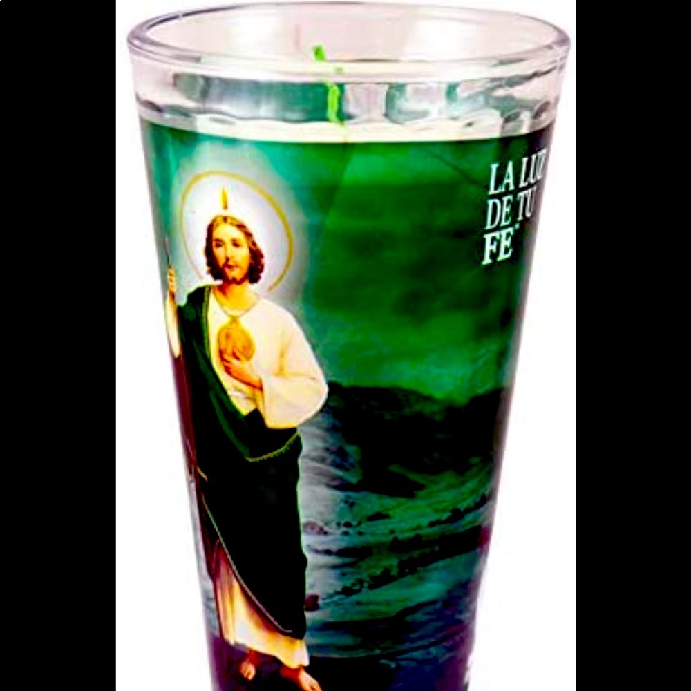 Michelada San Judas Tadeo Devotional Candle
